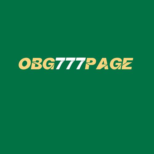 Logo da OBG777PAGE